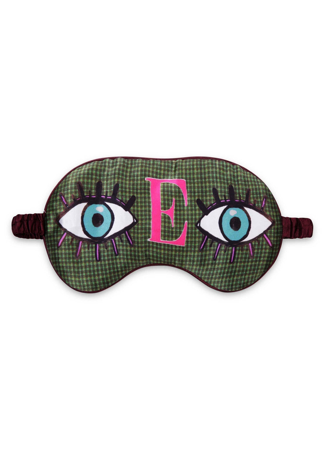 Jessica Russell Flint Printed Silk eye mask 