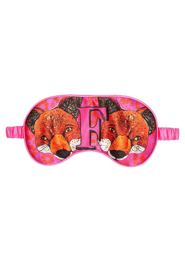 Jessica Russell Flint Printed Silk eye mask 