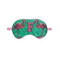 Jessica Russell Flint Printed Silk eye mask 