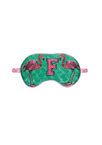 Jessica Russell Flint Printed Silk eye mask 