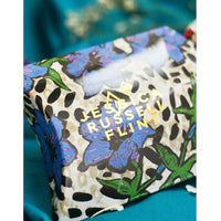 Jessica Russell Flint printed silk eye mask 