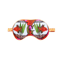 Jessica Russell Flint Printed Silk eye mask 