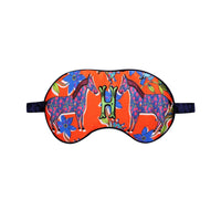 Jessica Russell Flint Printed Silk eye mask 