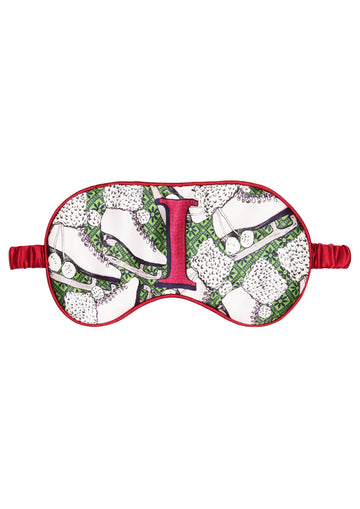 Jessica Russell Flint Printed Silk eye mask 