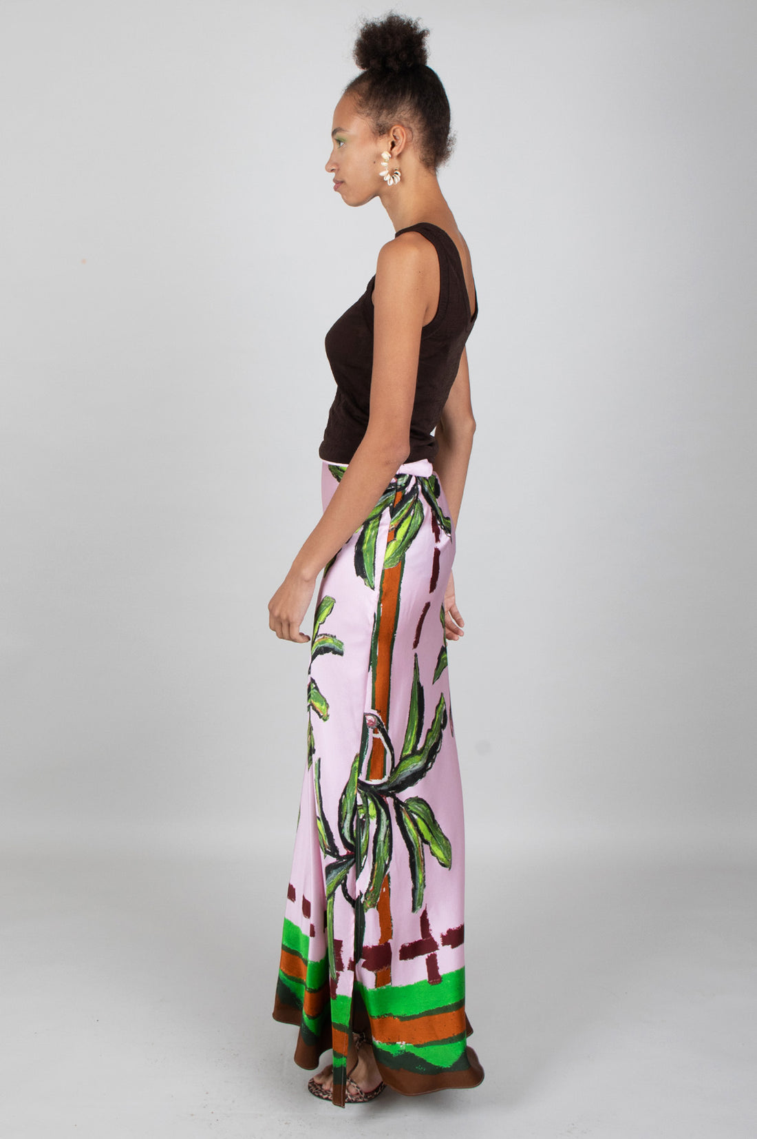 Bias Cut Maxi Skirt / "Kumulau"-JRF