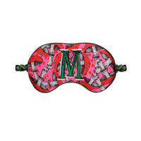 Jessica Russell Flint Printed Silk eye mask 