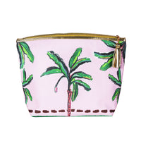 Classic Make Up Bag / "Pink Palm"-JRF