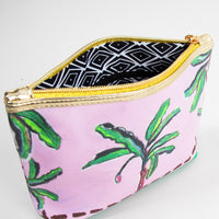 Classic Make Up Bag / "Pink Palm"-JRF