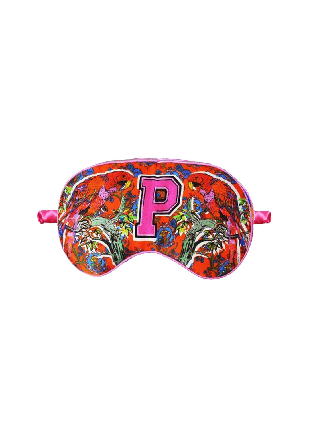 Jessica Russell Flint Printed Silk eye mask 