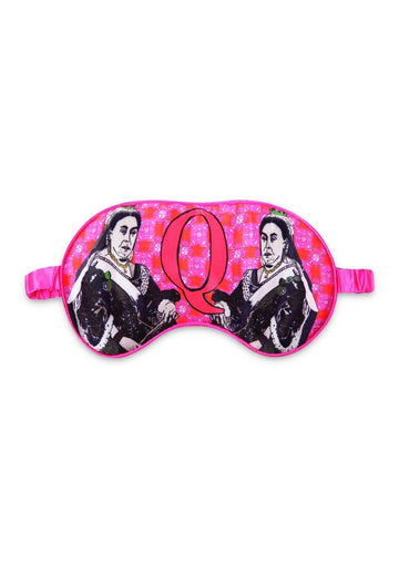 Jessica Russell Flint Printed Silk eye mask 