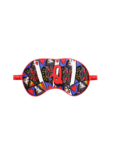 Jessica Russell Flint Printed Silk eye mask 