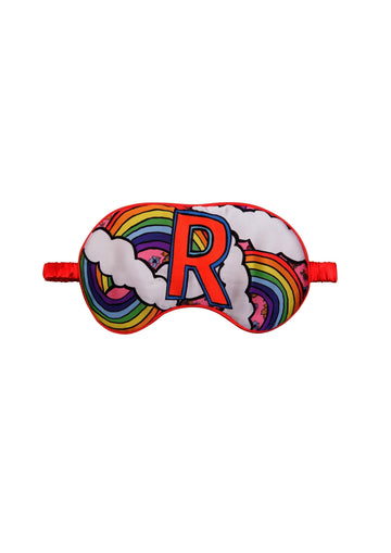 Jessica Russell Flint Printed Silk eye mask 