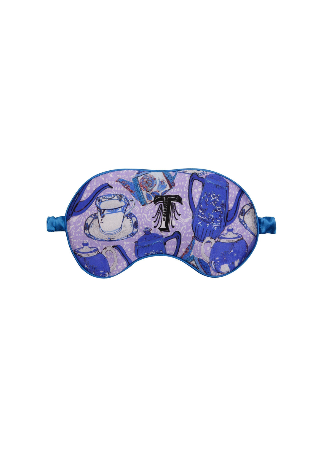 Jessica Russell Flint Printed Silk eye mask 