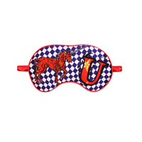 Jessica Russell Flint Printed Silk eye mask 