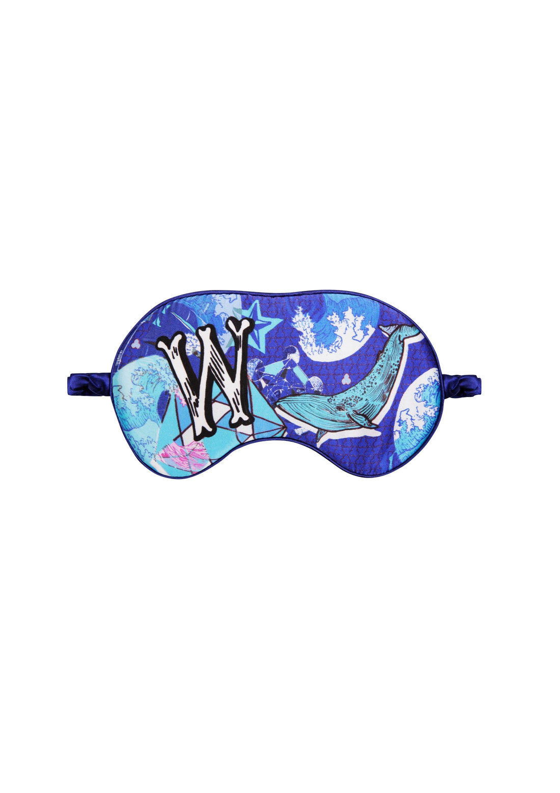 Jessica Russell Flint Printed Silk eye mask 