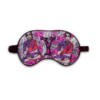 Jessica Russell Flint Printed Silk eye mask 