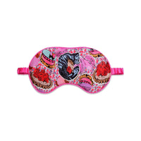 Jessica Russell Flint Printed Silk eye mask 