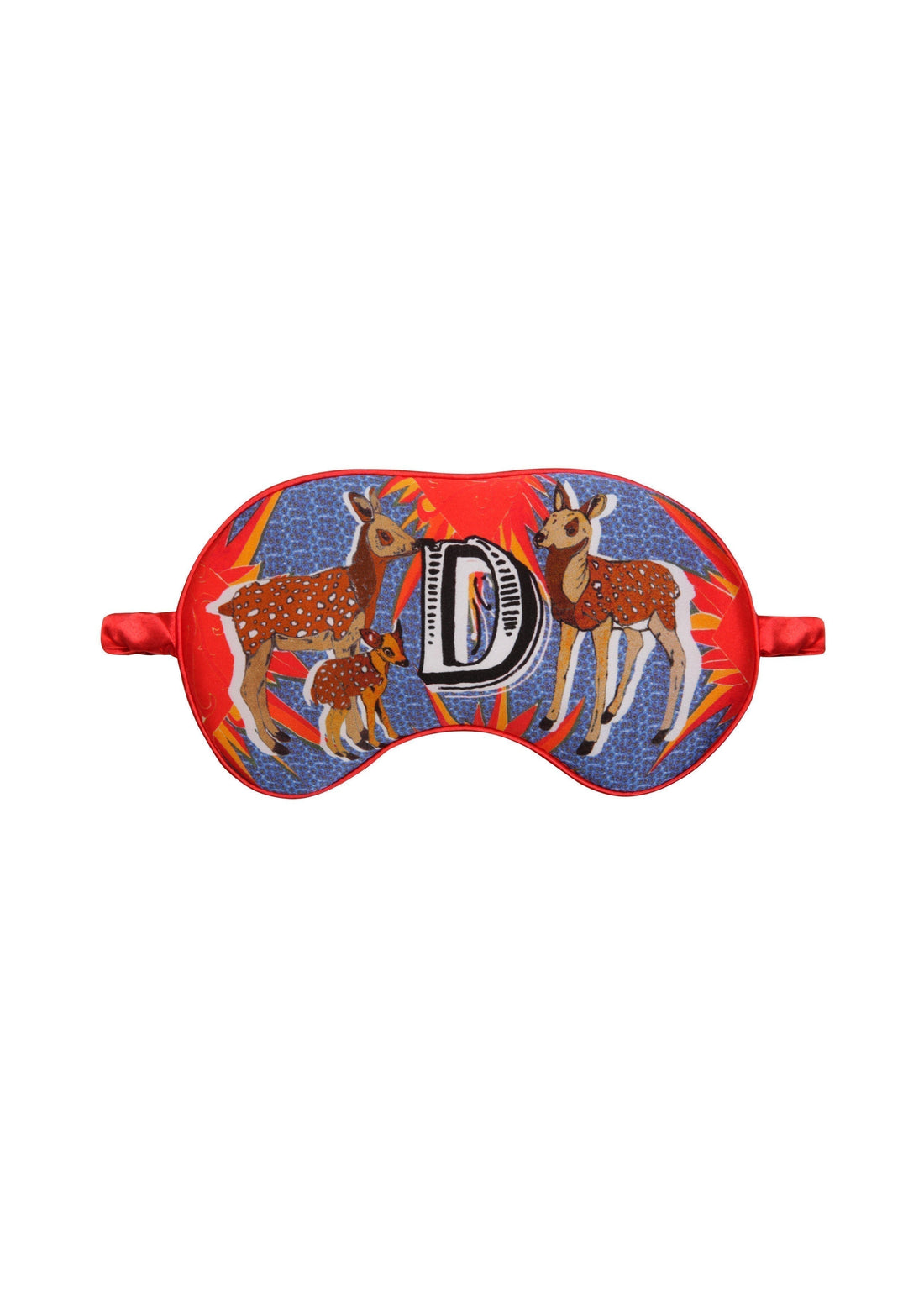 Jessica Russell Flint Printed Silk eye mask 