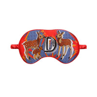 Jessica Russell Flint Printed Silk eye mask 