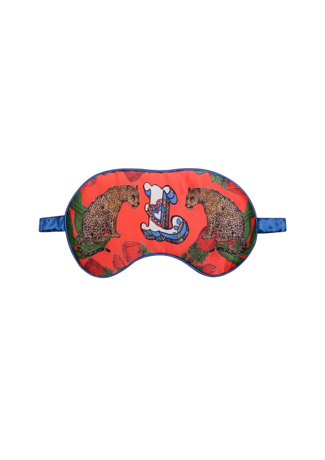 Silk Eye Mask / "L for Leopard"-JRF