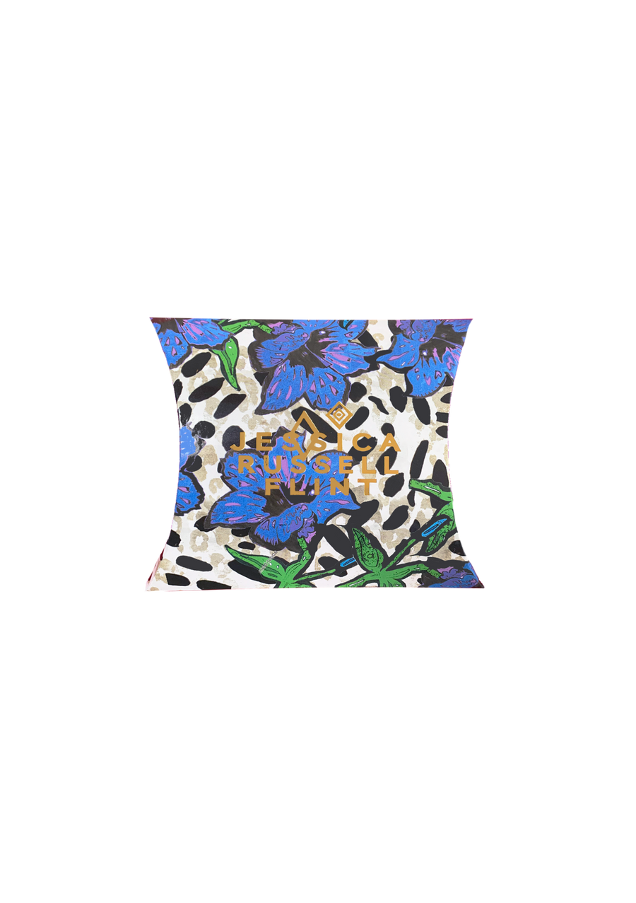 Jessica Russell Flint Printed Silk eye mask 