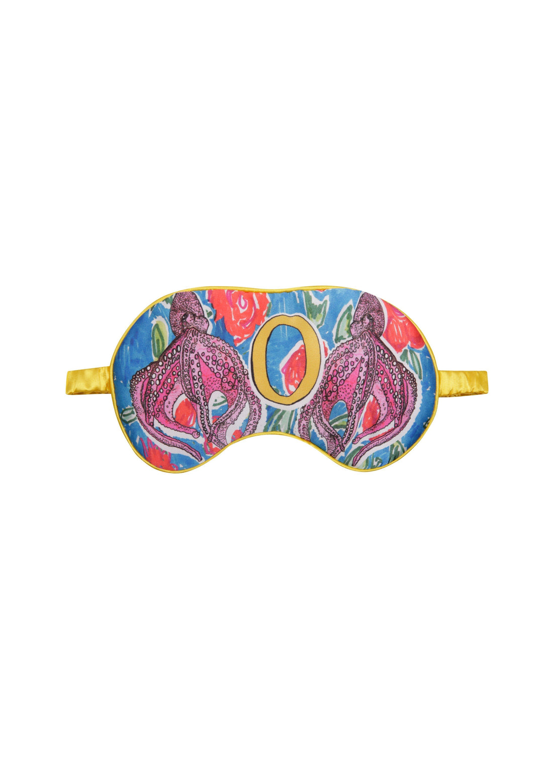 Jessica Russell Flint Printed Silk eye mask 