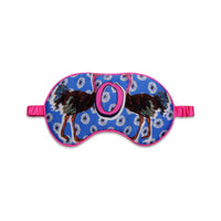 Jessica Russell Flint Printed Silk eye mask 